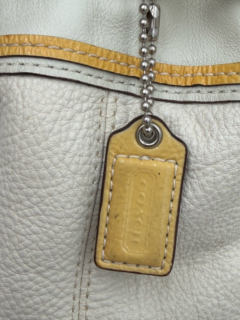 Coach Mini Drawstring Bucket Chalk with Blush Pink Interior Crossbody - Picture 5 of 11